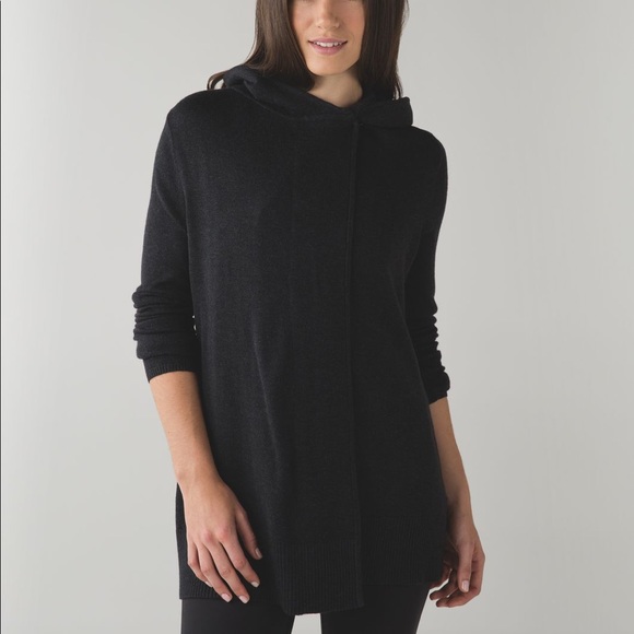 Lululemon Peace Of Mind Wrap Heathered Black - Picture 1 of 16